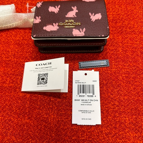 Coach Handbags - ❤️❤️❤️❤️NWT Coach mini bag/wallet on chain/Rabbit/bunny print2023❤️❤️